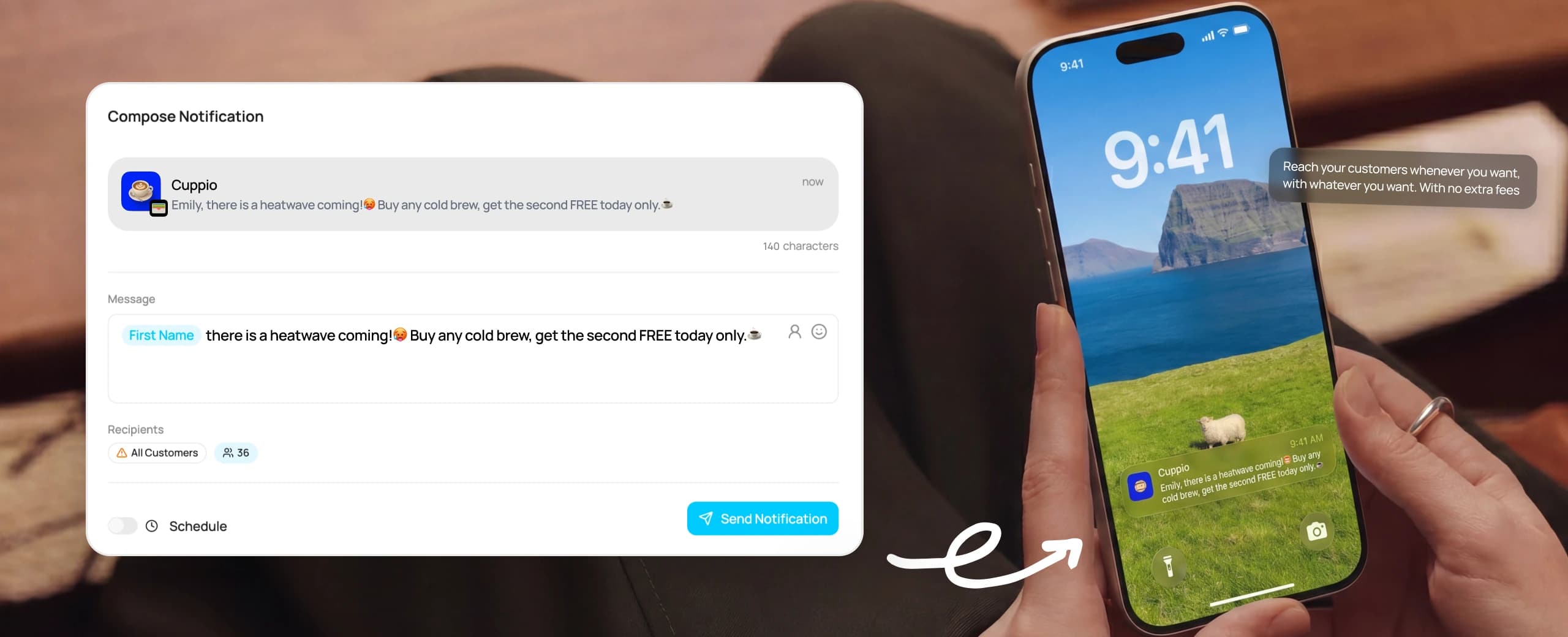 Push notifikace na zamčené obrazovce