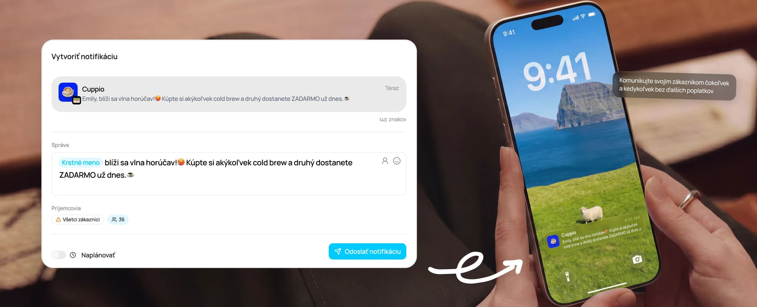 Push notifikácia na zamknutej obrazovke